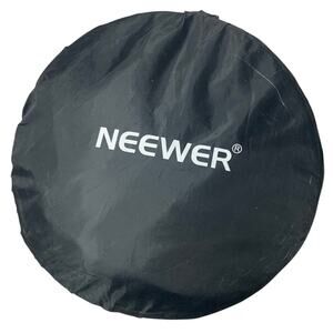 2 Neewer Pop Out Silver Black Fabric 60" by 40" Light Diffusers in Carrying Bag